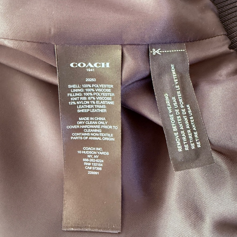 Rare Coach 1941 Silk Bomber Jacket - Picture 11 of 11